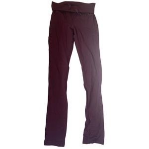 Lululemon maroon straight leg yoga pants